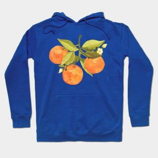 Bright Oranges & Blooms Hoodie